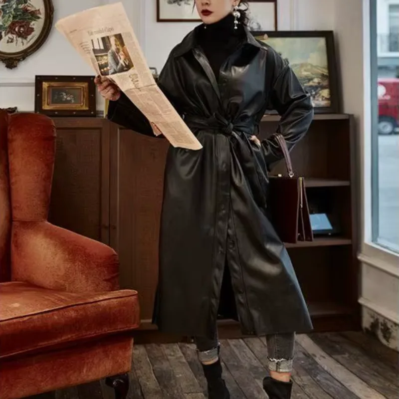 View 3 — Steampunk coat — Trench Coat oversized PU