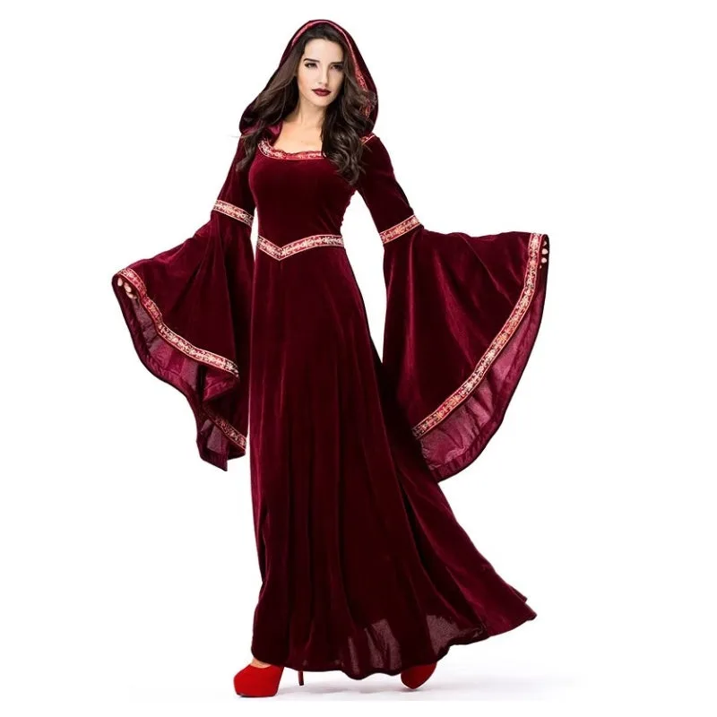 View 2 — Medieval steampunk dress — elven