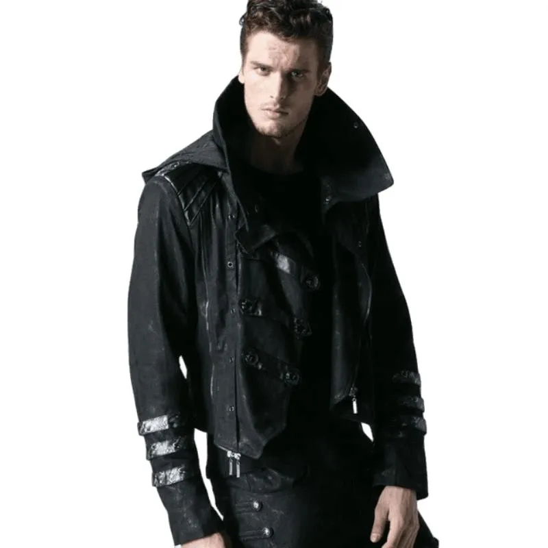 View 4 — Men’s steampunk coat — Long