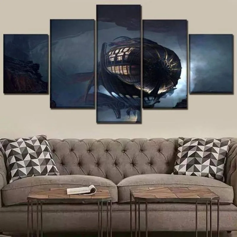 Steampunk wall art — Zeppelin