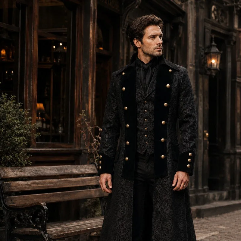 View 2 — Men’s Victorian steampunk jacket