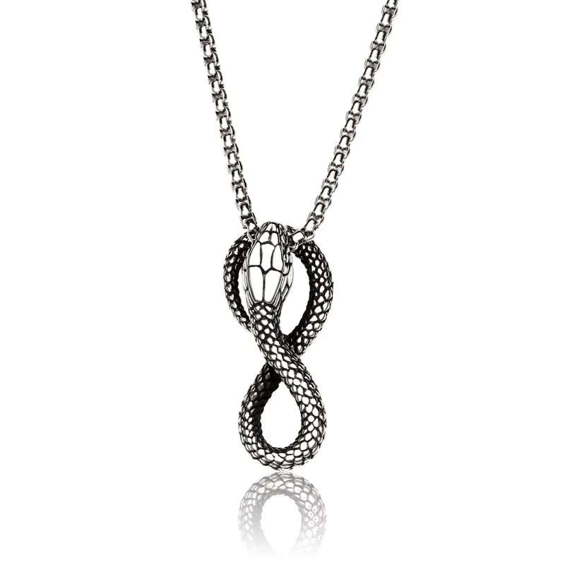 Steampunk necklace — Style snake