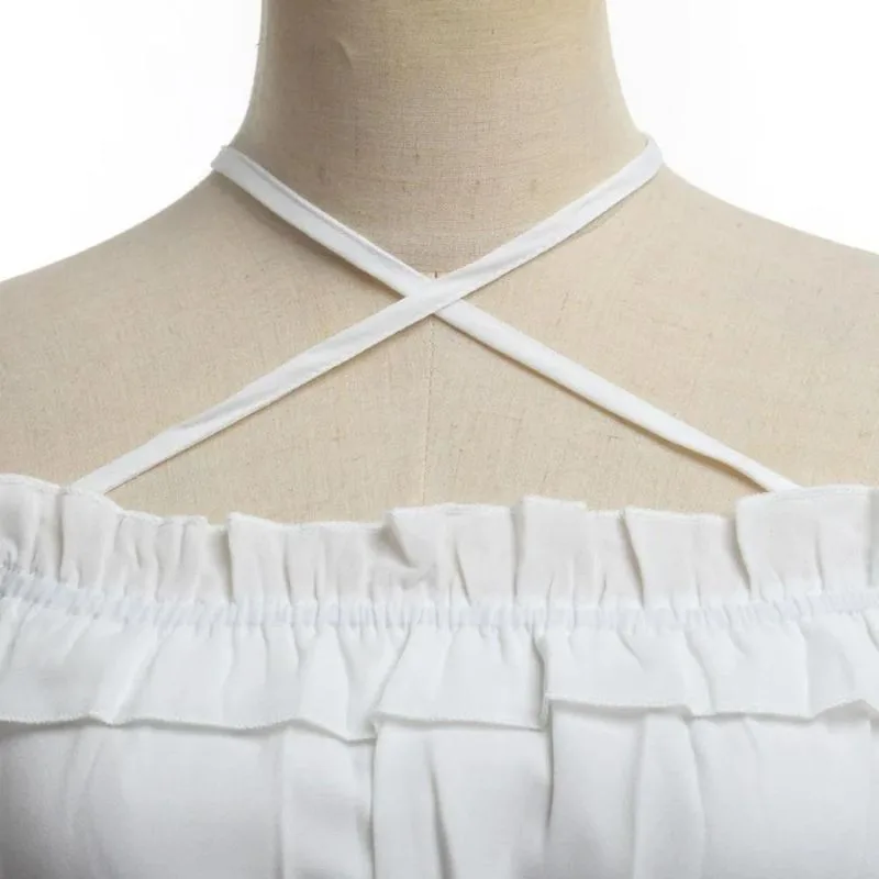 View 6 — Women’s medieval steampunk shirt — sleeves flared