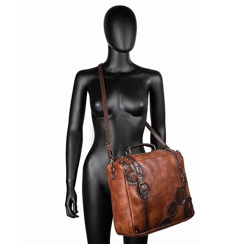View 3 — Steampunk bag — faux leather / PU