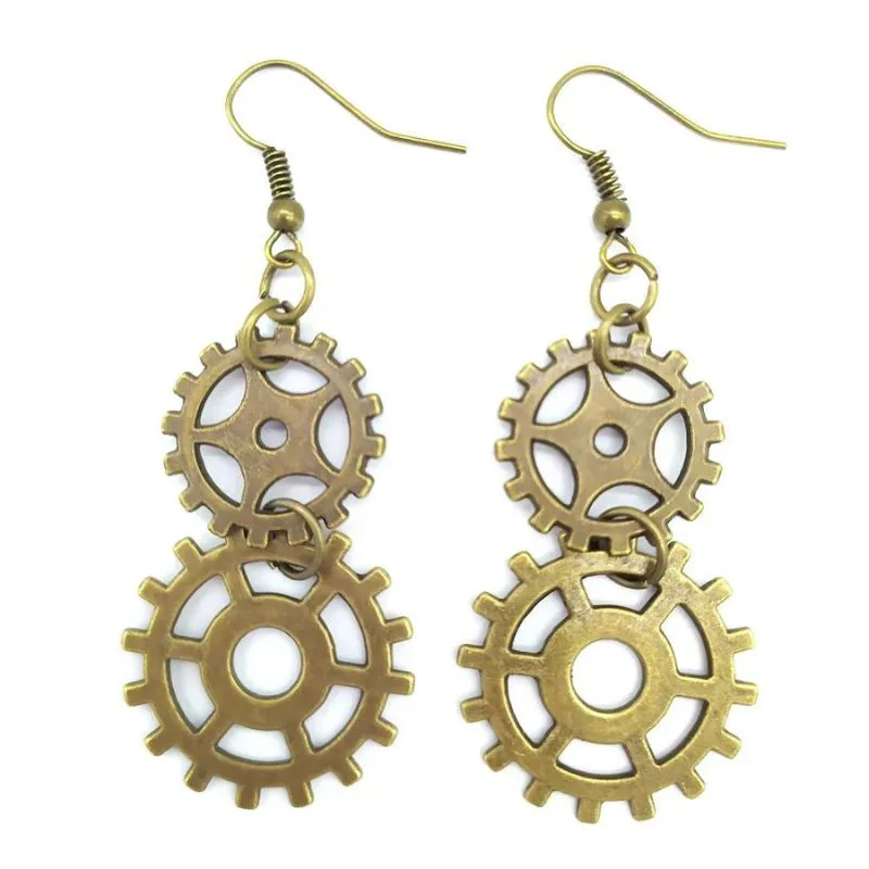 View 20 — Steampunk earrings — drop