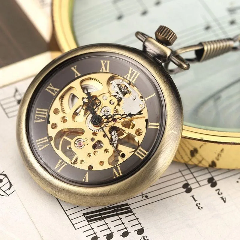 View 5 — Steampunk watch — pocket Bronze