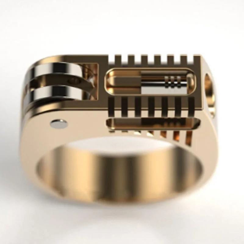 View 2 — Steampunk ring — cogs