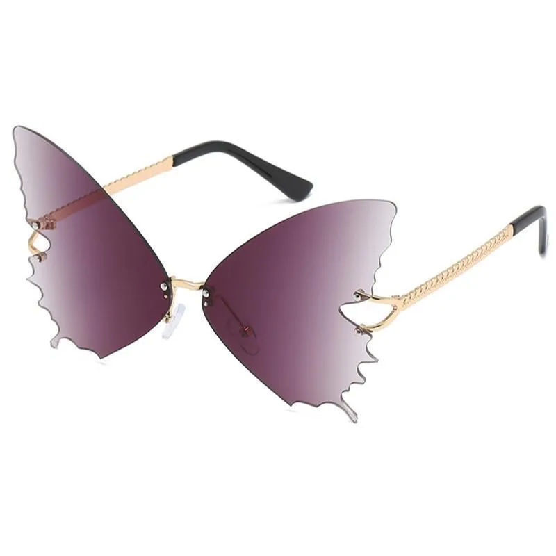 View 2 — Steampunk sunglasses — shape butterfly