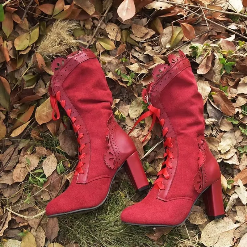 View 4 — Victorian steampunk ankle boots