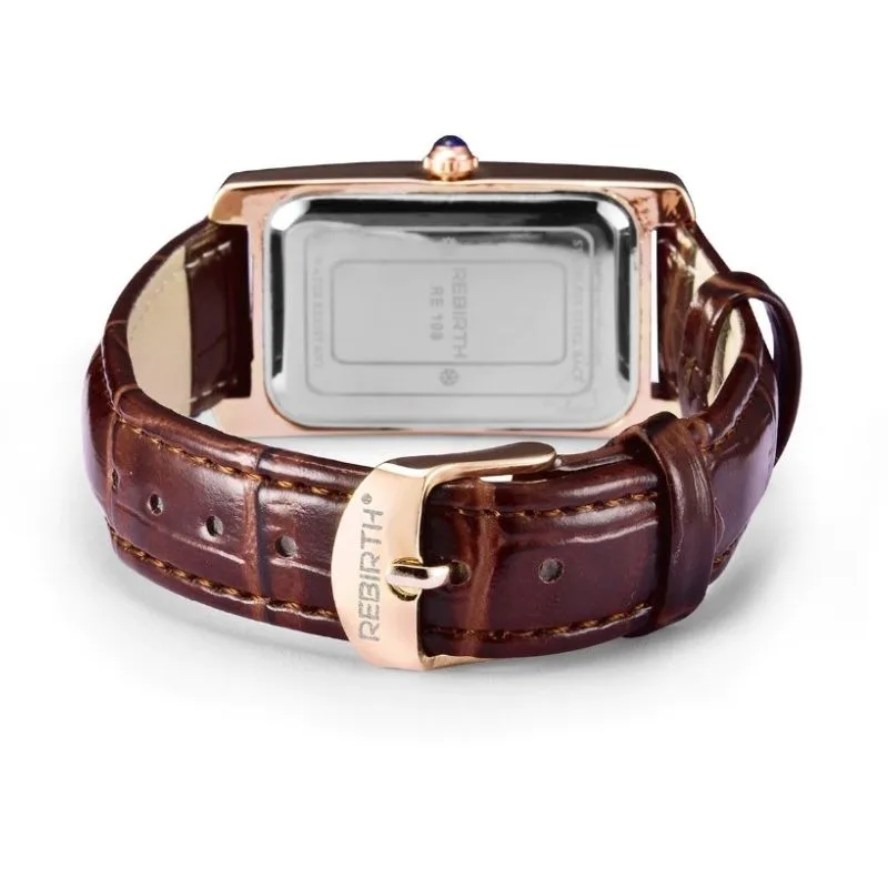 View 13 — Women’s vintage-style steampunk watch — rectangular