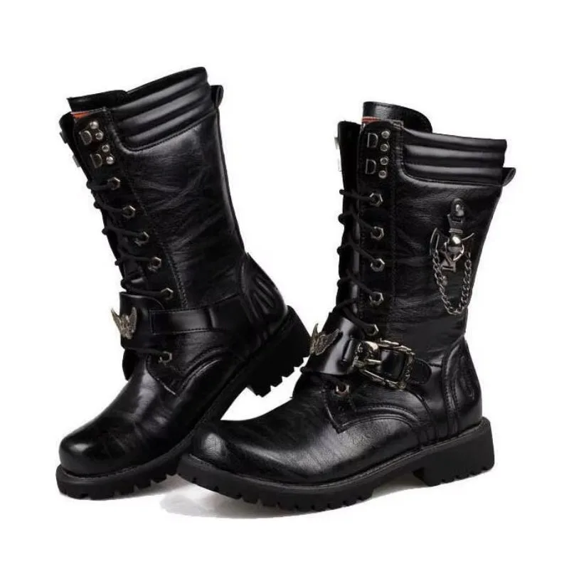View 5 — Gothic steampunk boots — skull