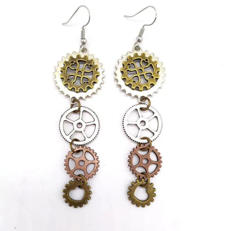 View 31 — Steampunk earrings — drop
