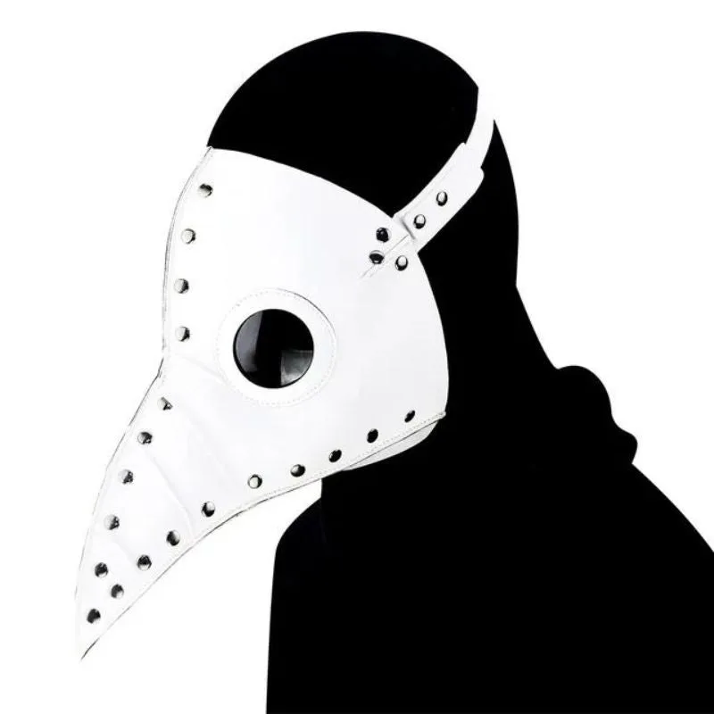 View 1 — Steampunk mask — plague doctor white