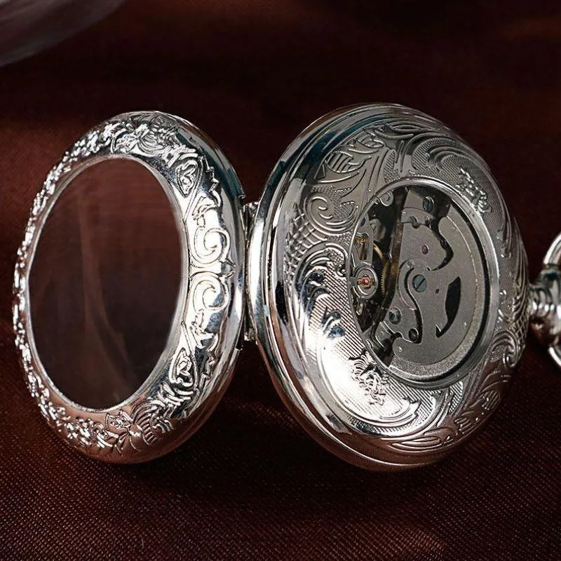 View 3 — Steampunk pocket watch — Half Hunter