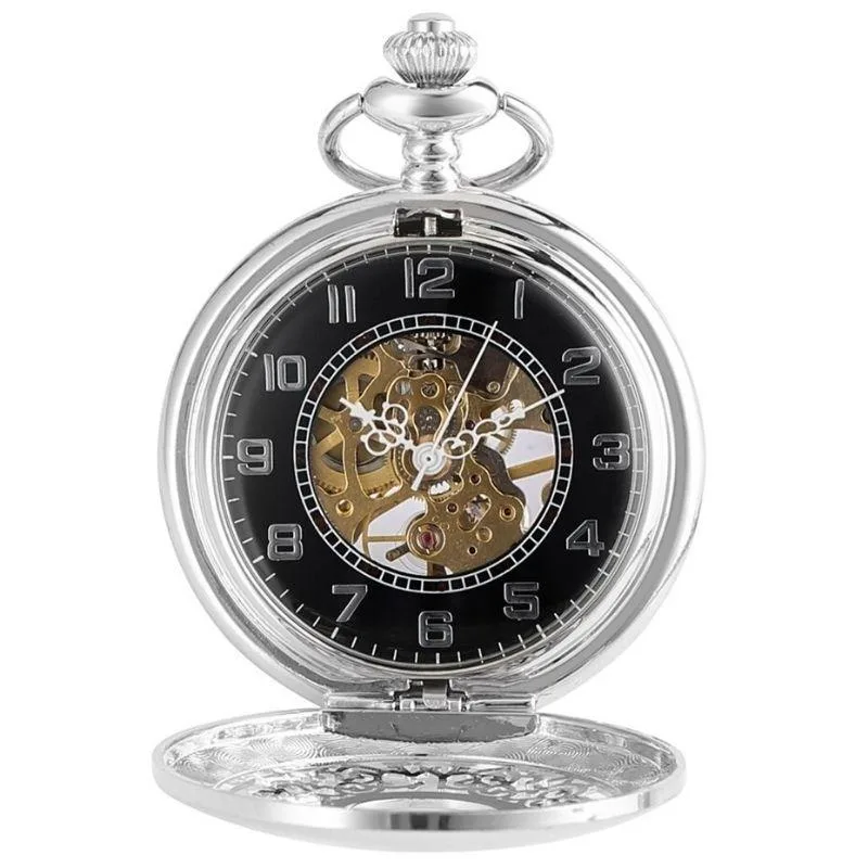 View 7 — Antique-style steampunk watch — pocket steel (box)