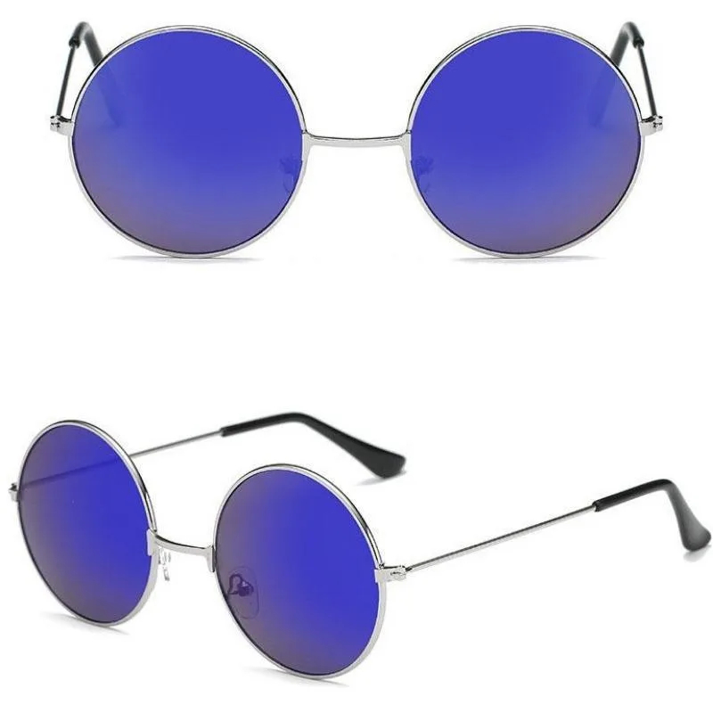 View 10 — Women’s vintage-style steampunk sunglasses — round