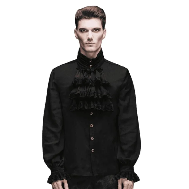 Men’s steampunk shirt — cravat black