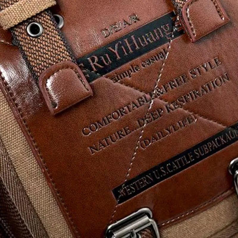 View 6 — Vintage-style steampunk satchel — shoulder strap