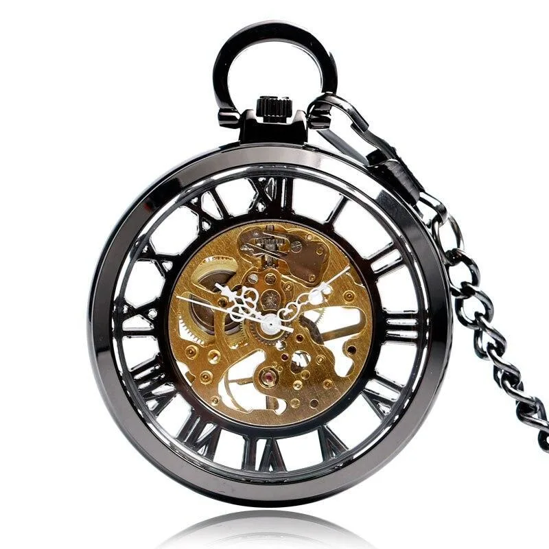 Steampunk pocket watch — transparent