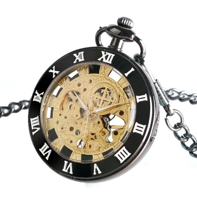 View 5 — Antique-style steampunk pocket watch — skeleton