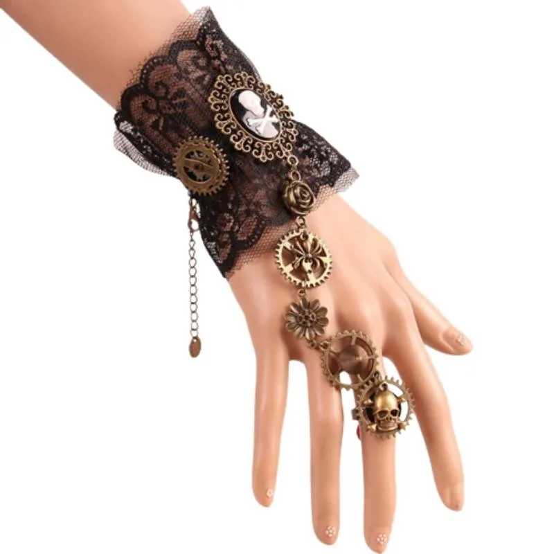 Steampunk bracelet — lace