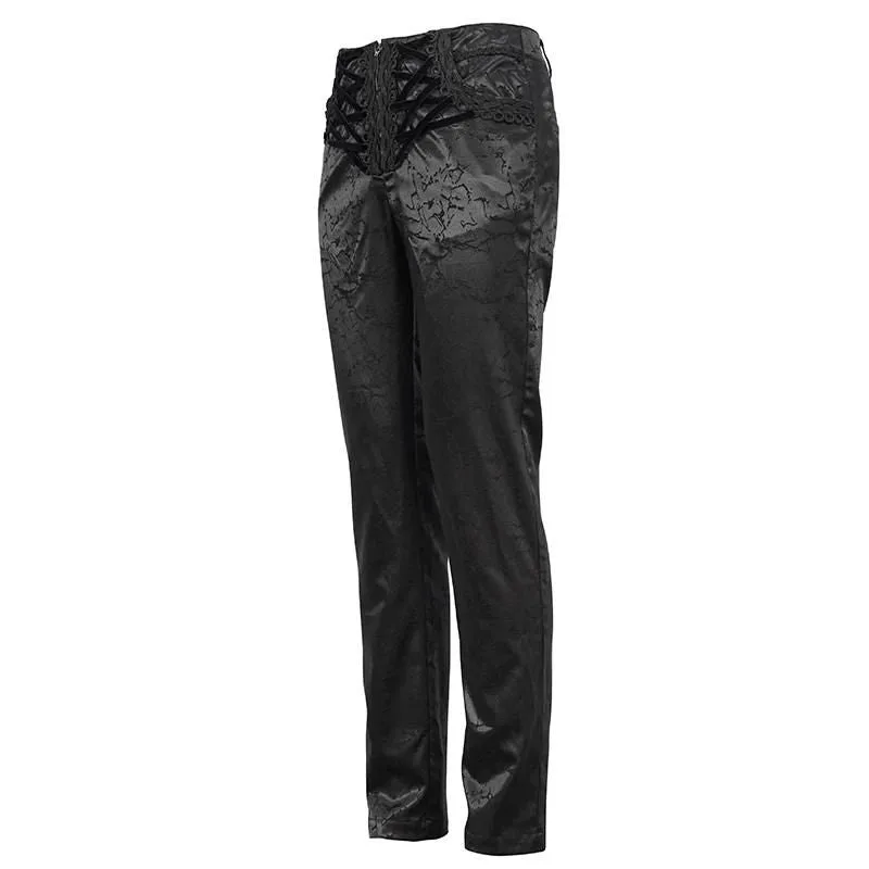 View 8 — Victorian gothic steampunk trousers — black