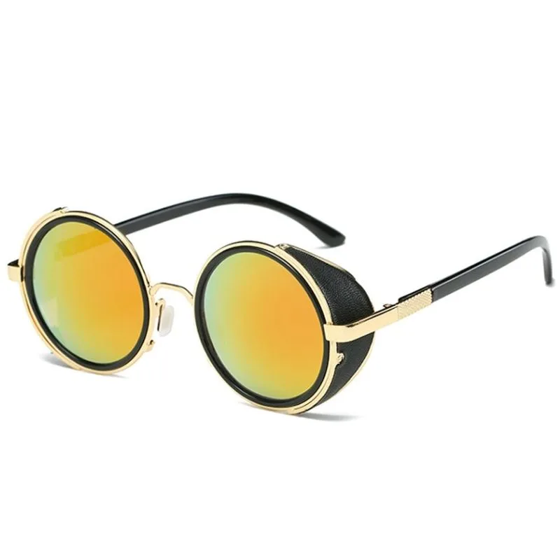 View 11 — Retro steampunk sunglasses — round