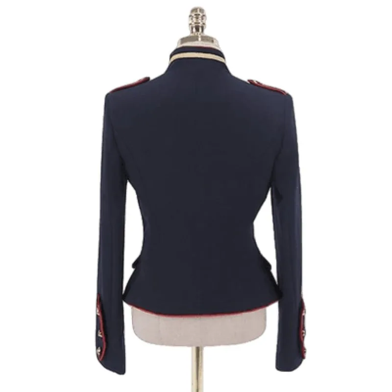 View 3 — Women’s gothic steampunk jacket — military