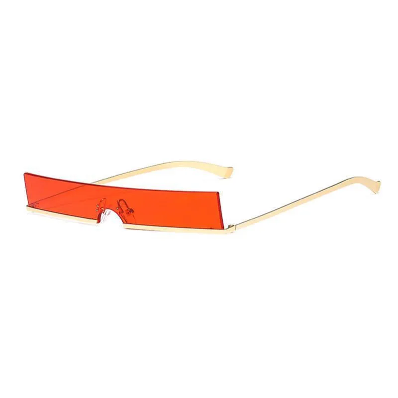 Steampunk sunglasses — rectangular reversed