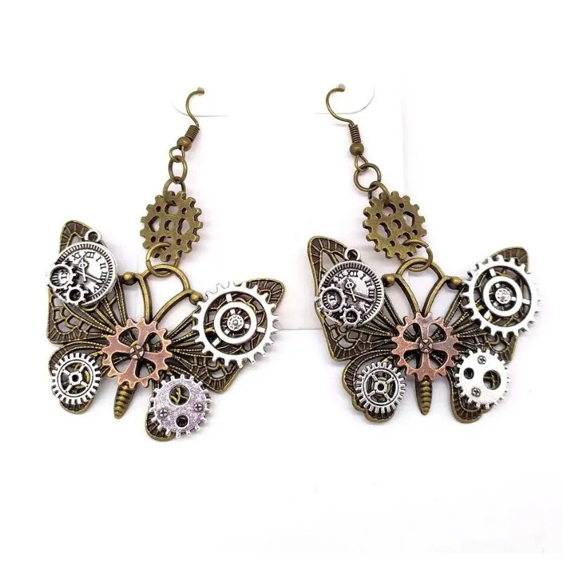 View 1 — Steampunk earrings — drop