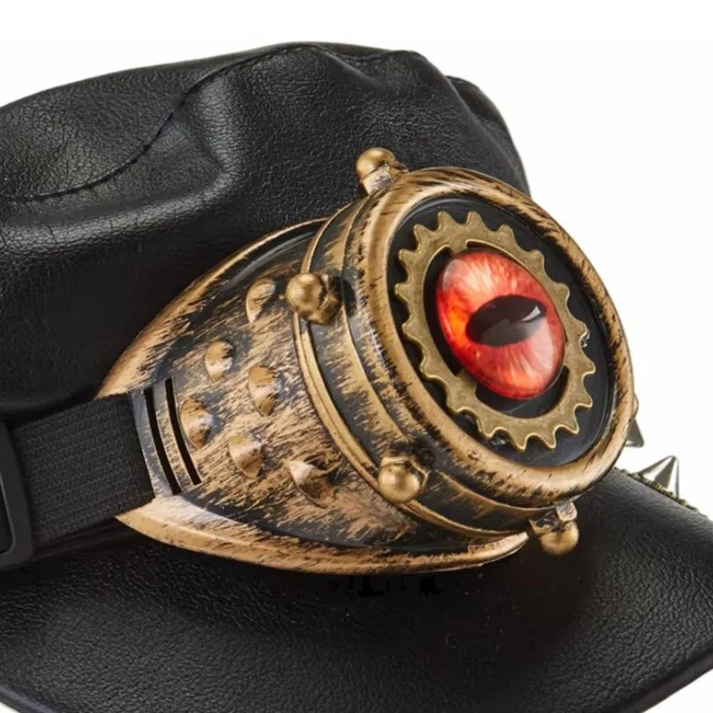 View 3 — Men’s steampunk cap