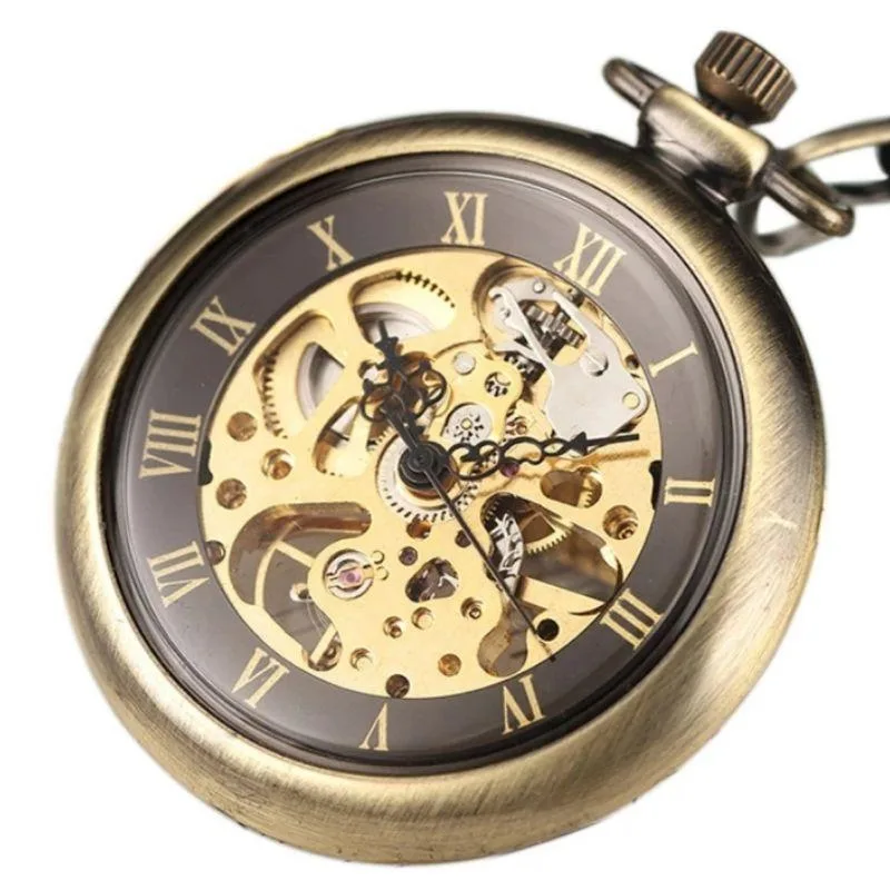 Steampunk watch — pocket Bronze