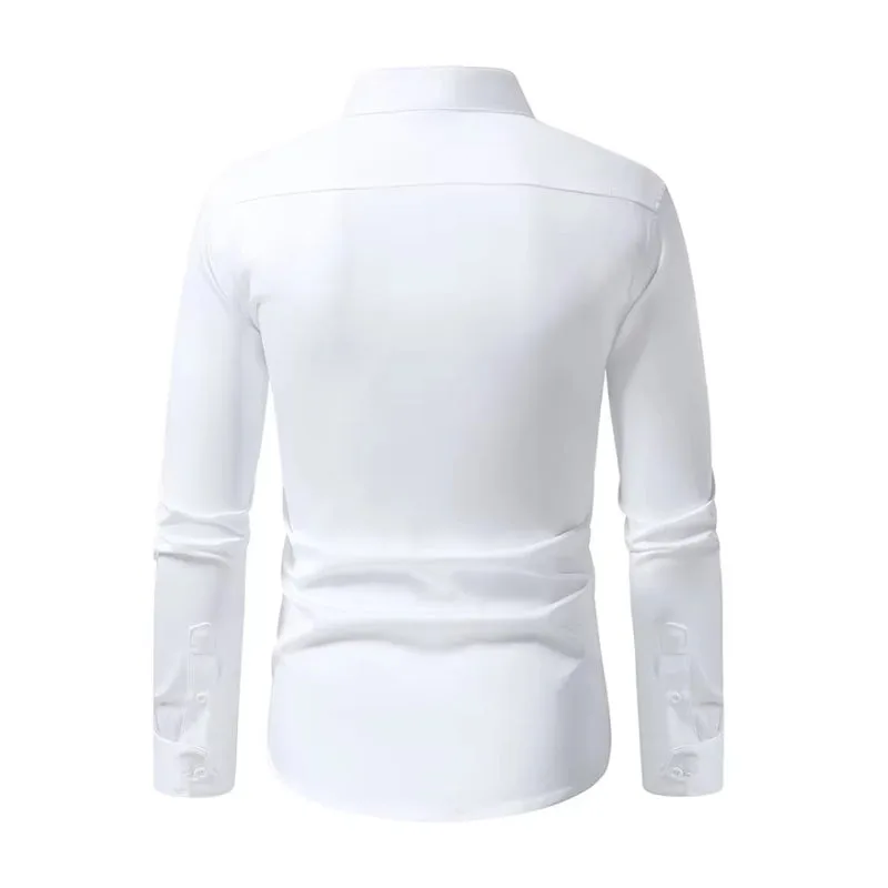 View 8 — Steampunk shirt — mandarin collar embroidered