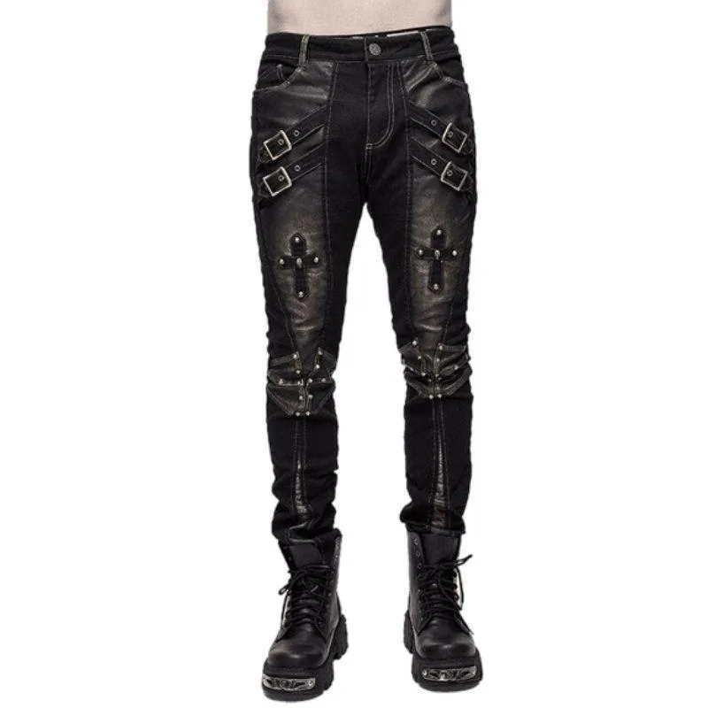 View 2 — Men’s steampunk trousers — Rock