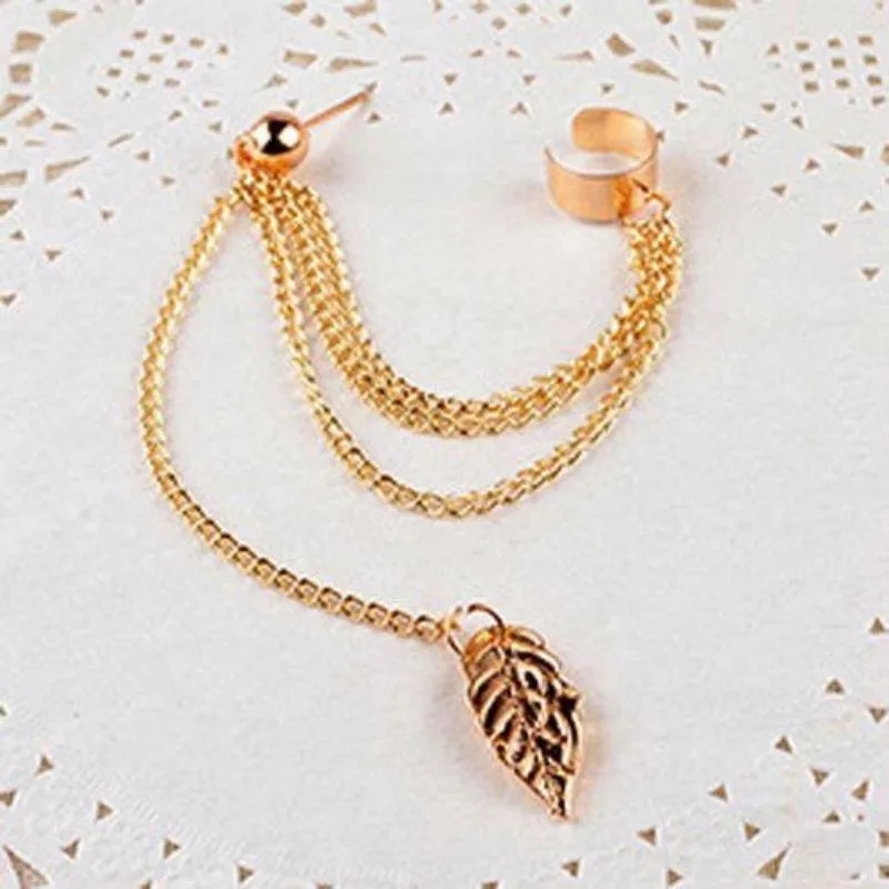 View 5 — Steampunk earring — chain Clip