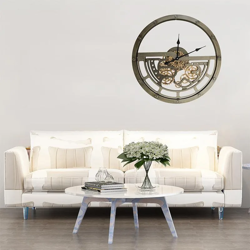 View 4 — Industrial steampunk clock — wall
