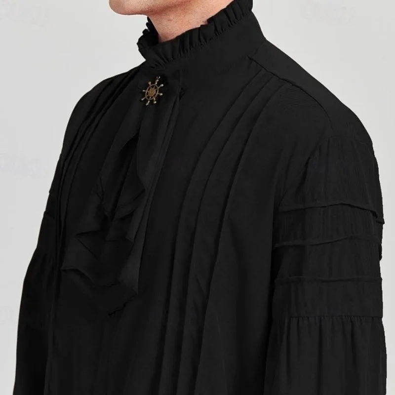 View 2 — Men’s Victorian steampunk shirt — collar cravat