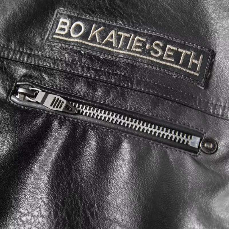 View 6 — Steampunk jacket — biker PU faux leather