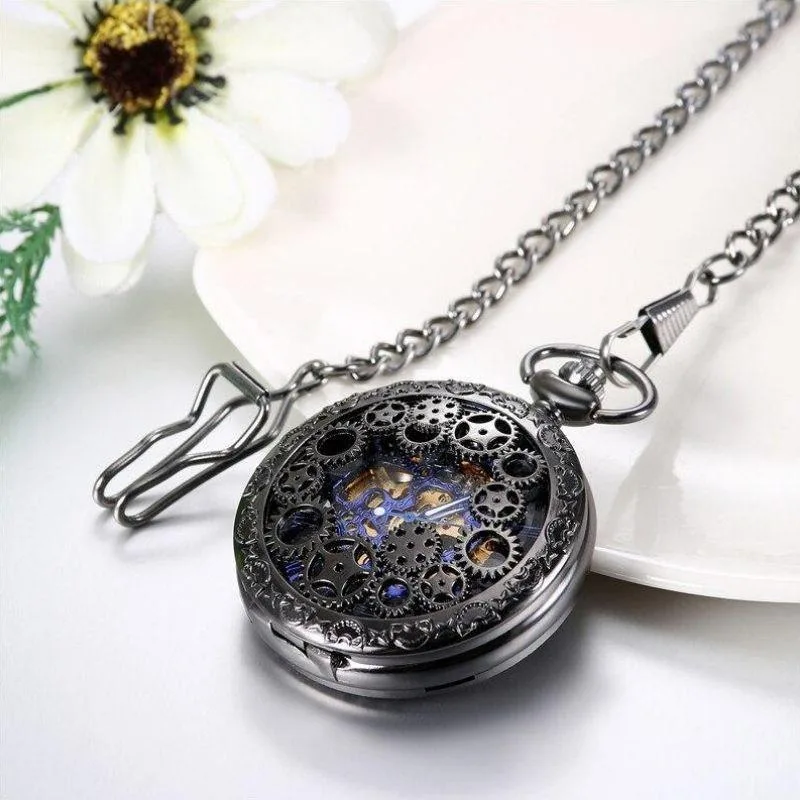 View 3 — Steampunk pocket watch — cogs