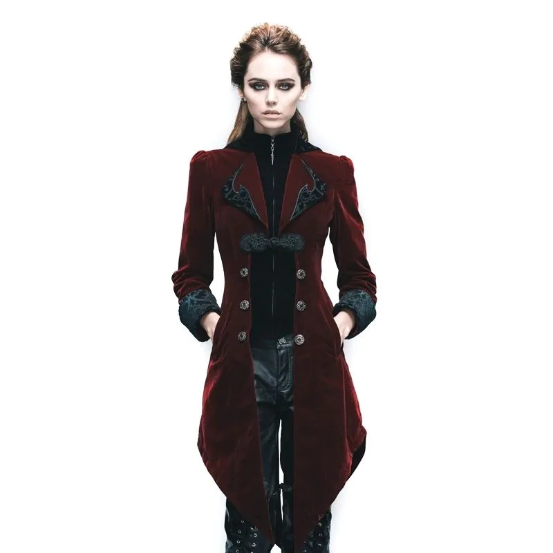 Steampunk jacket — red