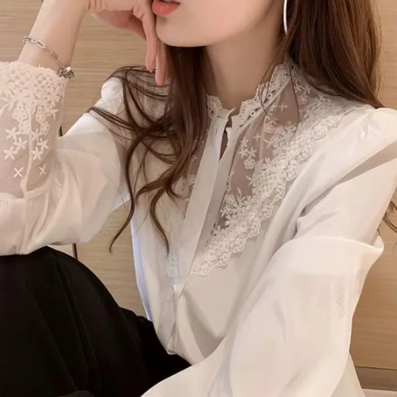 View 6 — Victorian steampunk shirt — white