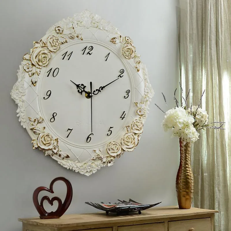 View 3 — Vintage-style steampunk clock — white