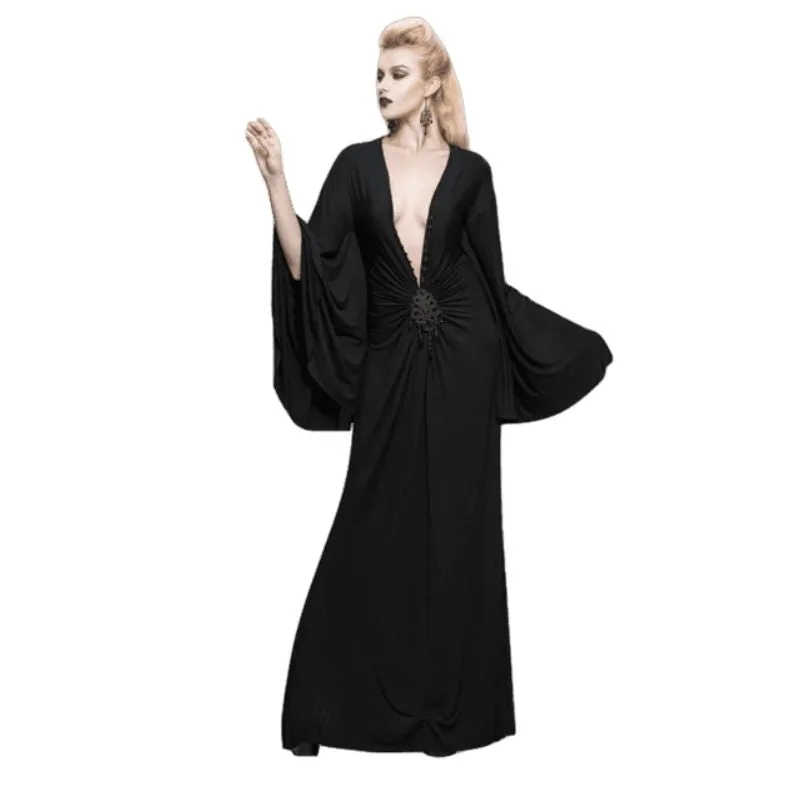 Victorian steampunk dress — black