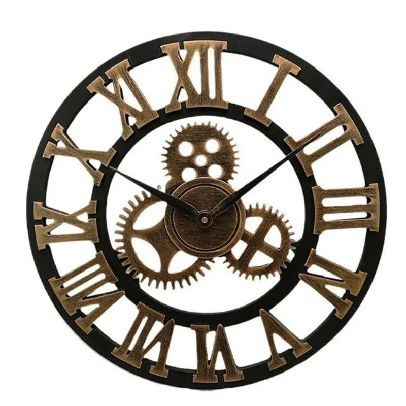 Steampunk clock — wall