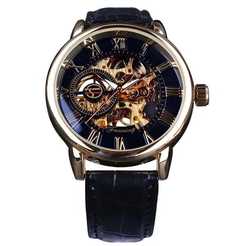 View 2 — Men’s mechanical automatic steampunk watch