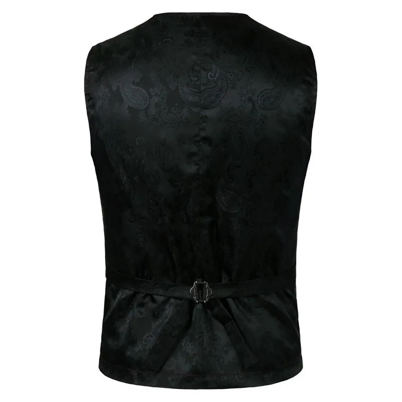 View 10 — Men’s steampunk waistcoat — costume printed