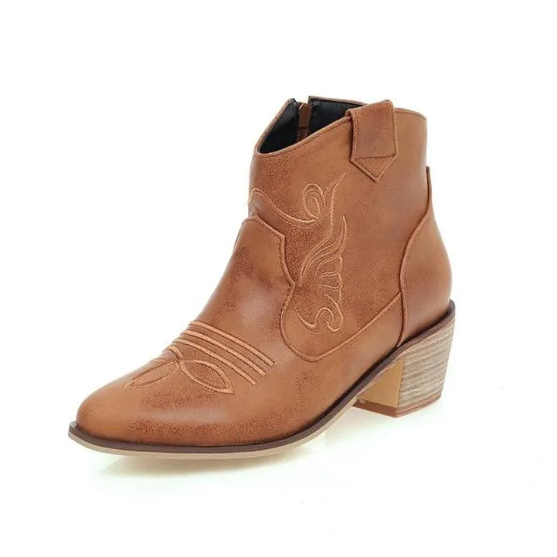 View 10 — Women’s steampunk ankle boots — Western