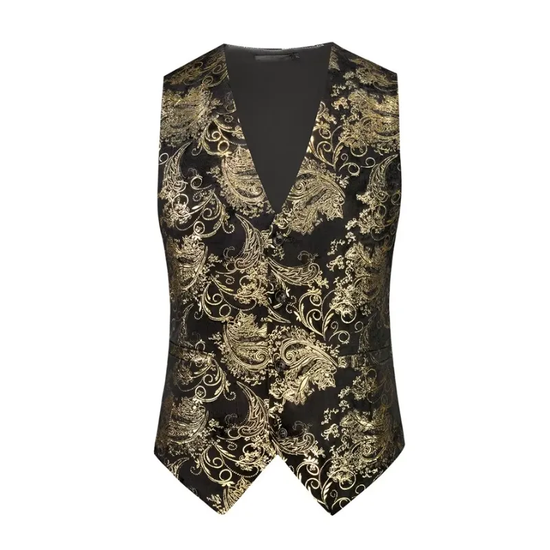 View 9 — Men’s steampunk waistcoat — costume printed