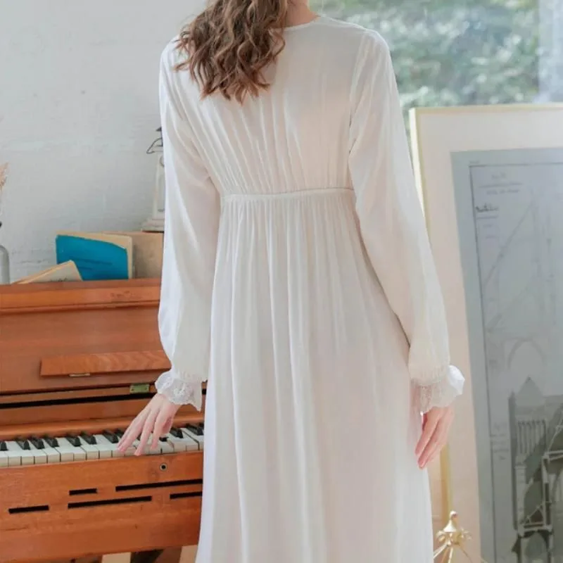 View 3 — Vintage-style steampunk shirt — night white