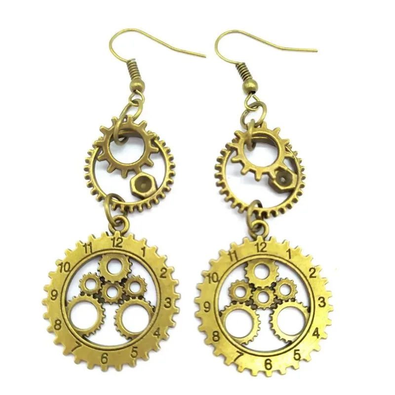View 16 — Steampunk earrings — drop